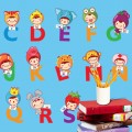 Lovely Dolls Alphabet Letters Vinyl Wall Art